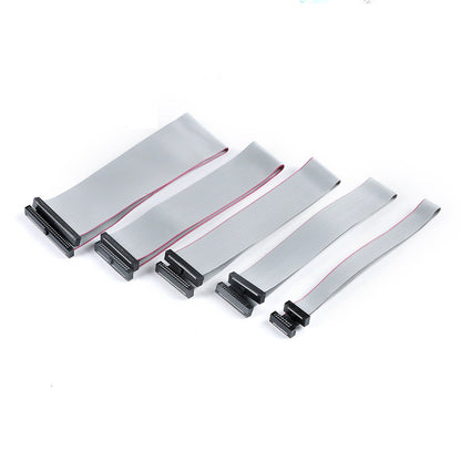 Fulabs 2.54MM Pitch FC-6/10/16/20/24 PIN 20CM JTAG ISP DOWNLOAD CABLE Gray Flat Ribbon Data Cable FOR DC3 IDC BOX HEADER