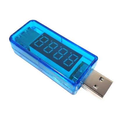 Fulabs Digital USB Mobile Power charging current voltage Tester Meter Mini USB charger doctor voltmeter ammeter Turn transparent