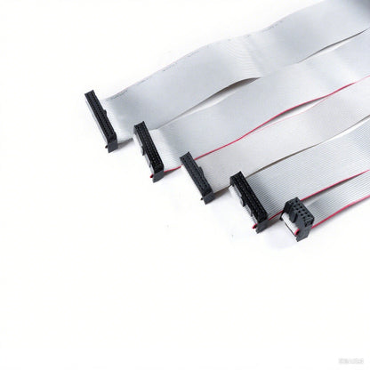 Fulabs 2.54MM Pitch FC-6/10/16/20/24 PIN 20CM JTAG ISP DOWNLOAD CABLE Gray Flat Ribbon Data Cable FOR DC3 IDC BOX HEADER