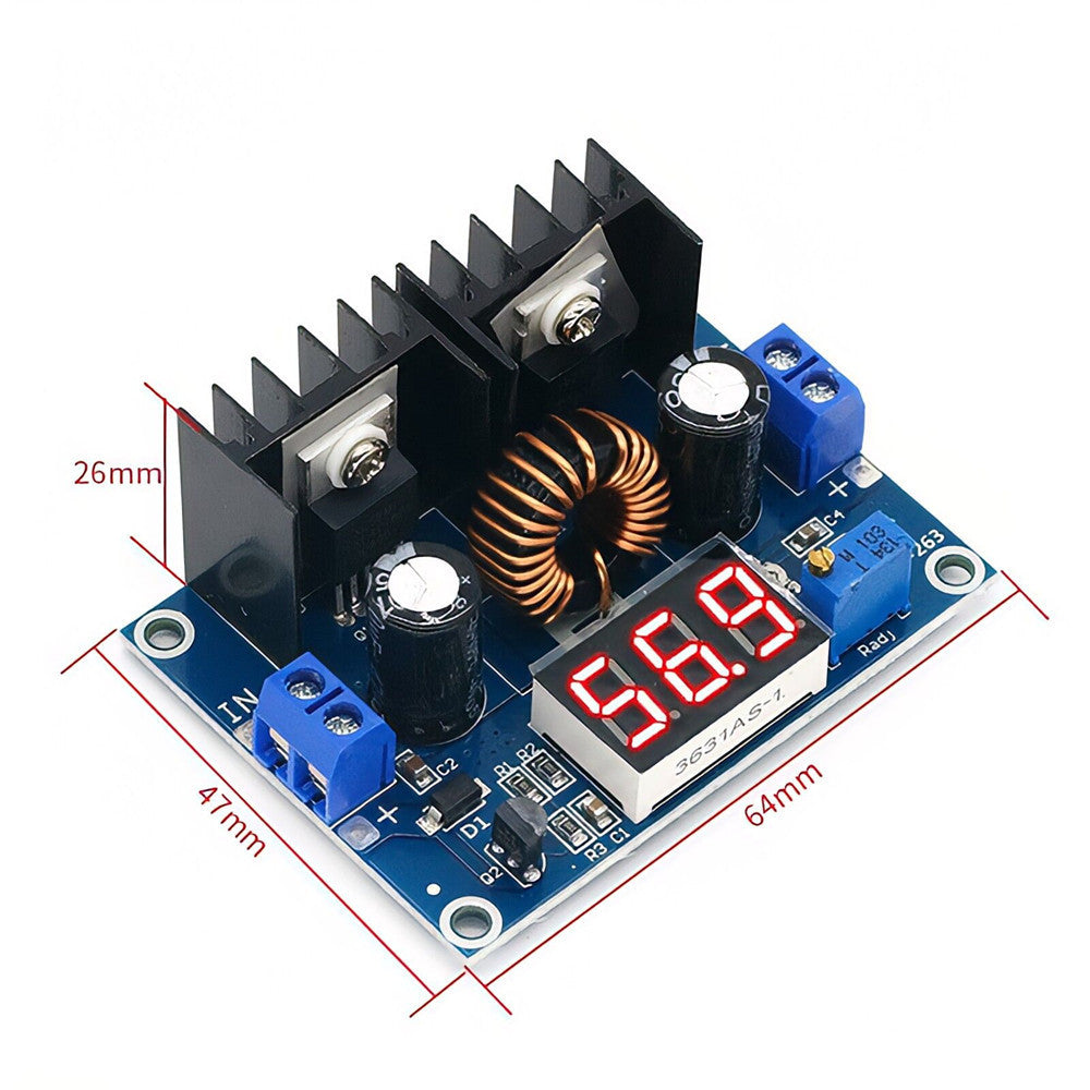 XH-M404 Voltage Regulator Module Digital PWM Adjustabl DC-DC 4-40V 8A 200W Step Down Voltage Regulator