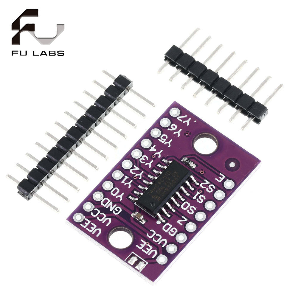 Fulabs Multiplexer Breakout 8 Channel 74HC4051 Analog Switch Module ...