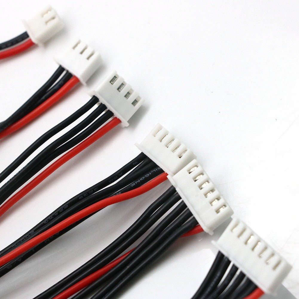 Fulabs 5pcs/lot 20cm 26AWG Lipo Balance Wire Extension Charged Cable Lead Cord for RC Lipo Battery charger 2S 3S 4S 5S 6S