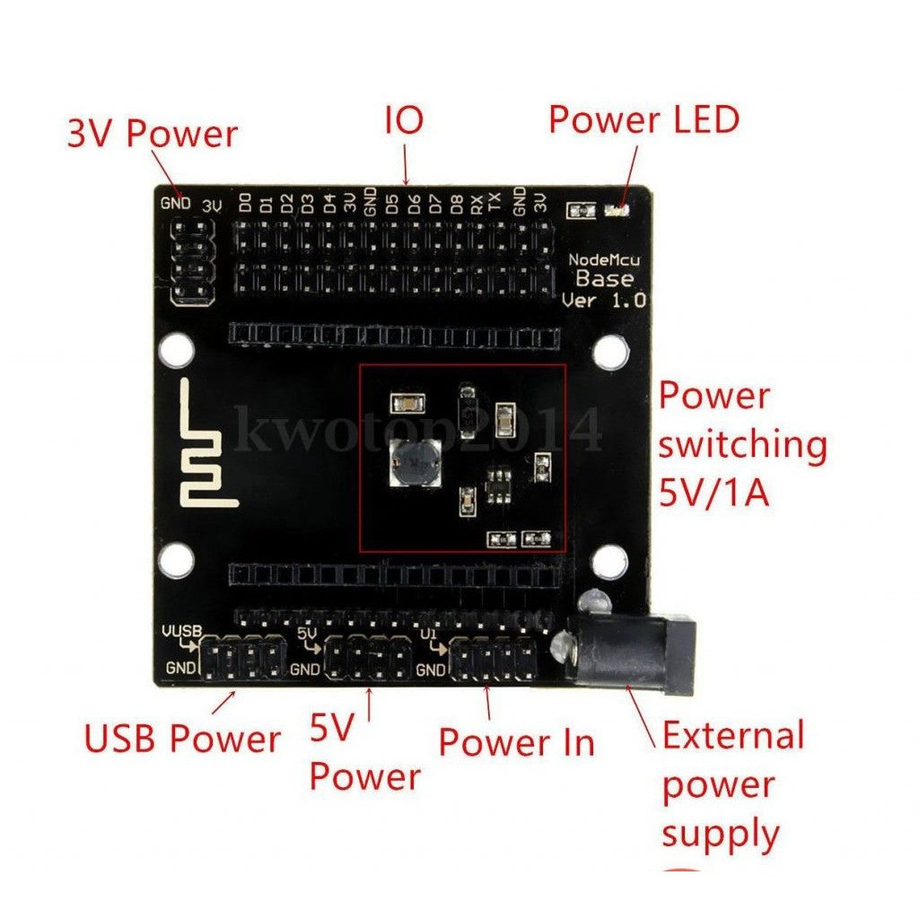 ESP8266 WIFI development board base, expansion board, compatible with NodeMcu Lua V3 base board