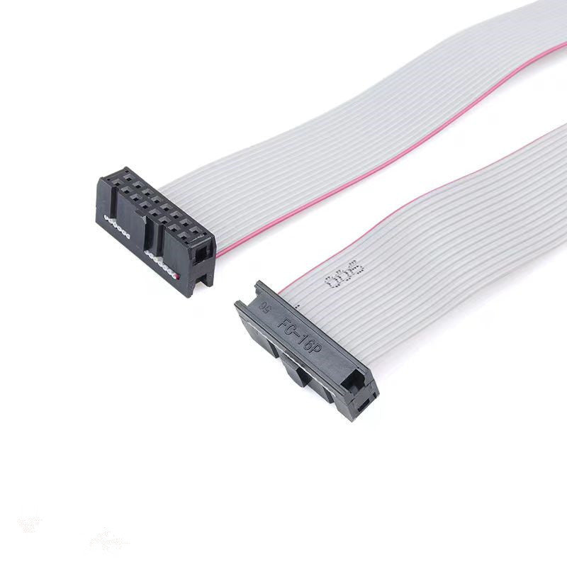 Fulabs 2.54MM Pitch FC-6/10/16/20/24 PIN 20CM JTAG ISP DOWNLOAD CABLE Gray Flat Ribbon Data Cable FOR DC3 IDC BOX HEADER