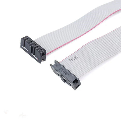 Fulabs 2.54MM Pitch FC-6/10/16/20/24 PIN 20CM JTAG ISP DOWNLOAD CABLE Gray Flat Ribbon Data Cable FOR DC3 IDC BOX HEADER
