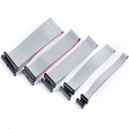 Fulabs 2.54MM Pitch FC-6/10/16/20/24 PIN 20CM JTAG ISP DOWNLOAD CABLE Gray Flat Ribbon Data Cable FOR DC3 IDC BOX HEADER