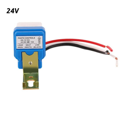 12V 24V 220V Automatic On Off Photocell Street Light Sensor Switch Auto Street Light Switch Night On Day Off Sensor Switches