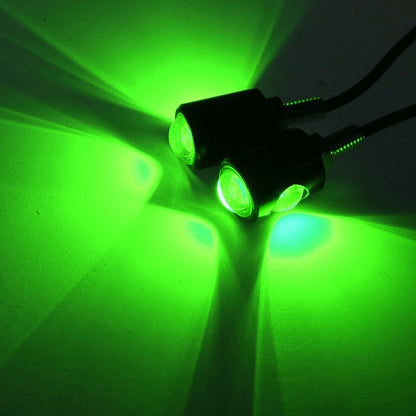 2Pcs LED Number License Plate Light Motorcycle Signal Lamp Super Bright Car Mini Turn Signal Rear Light Brake Fog Lamp Bulb