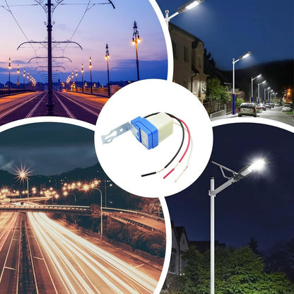 12V 24V 220V Automatic On Off Photocell Street Light Sensor Switch Auto Street Light Switch Night On Day Off Sensor Switches