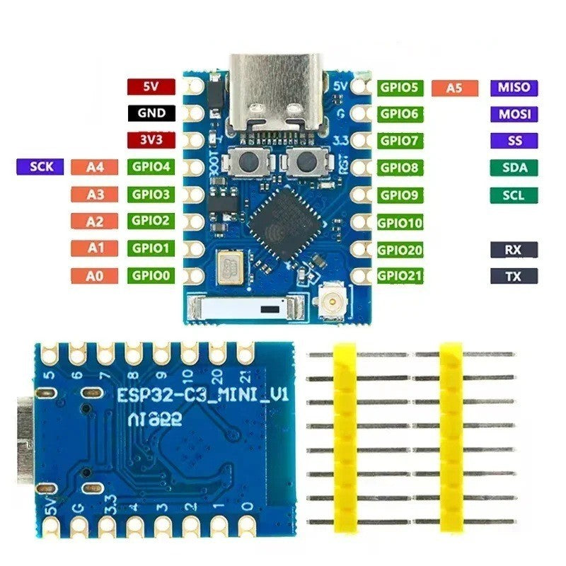 Fulabs ESP32-C3 ESP32-S3 ESP32-H2 ESP32-C6 Development Board ESP32 C3 SuperMini WiFi Bluetooth ESP32C3 Expansion board