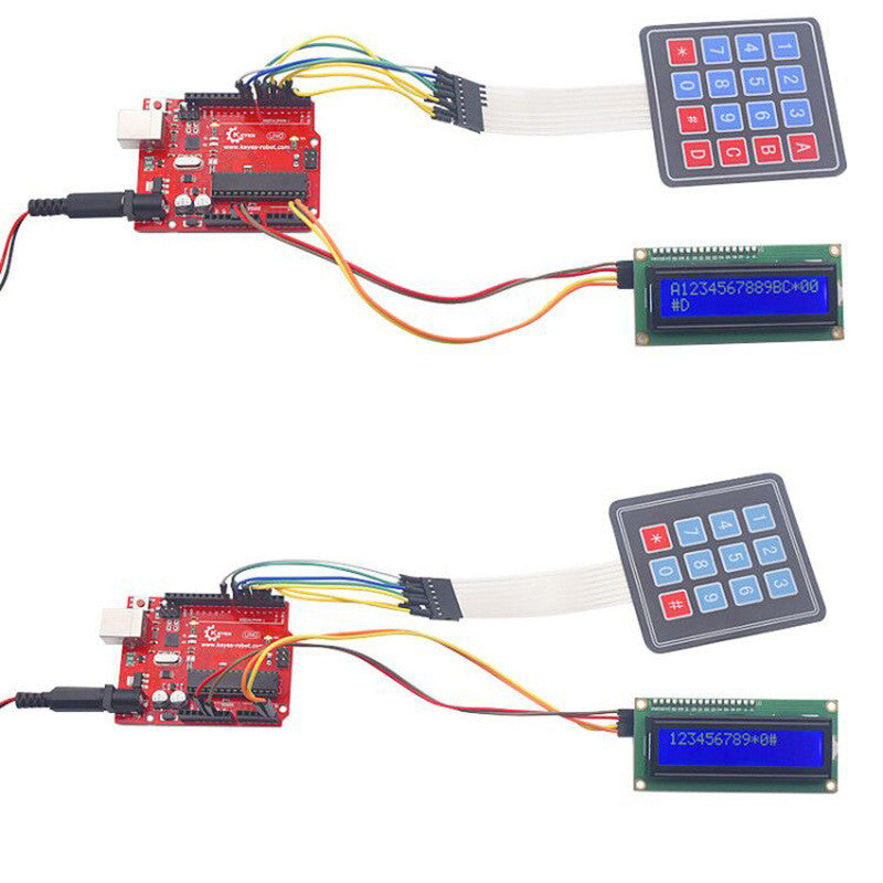 1pcs Keypad Keyboard Touch Button Switch Matrix Array Waterproof Membrane Arduino 1*4 4*4 4*5 16 Push Buttons