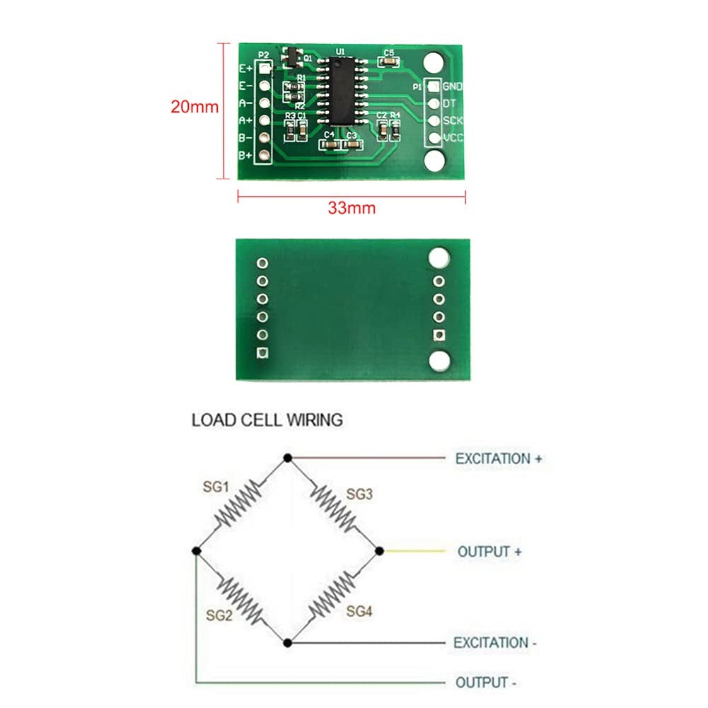 Load Cell Amplifier HX711 & Straight Bar Load Cell Weight Sensor 1kg  | 5kg | 10kg | 20kg