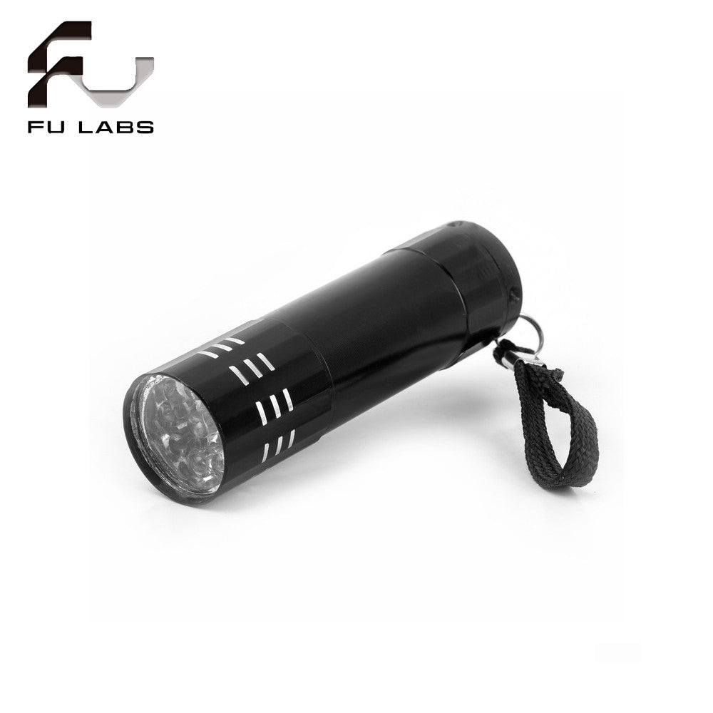 1pcs UV Flashlight with Battery 395nm Ultraviolet Black Light UV Light Torch Light For Pet Urine Funga 9LED/12LED