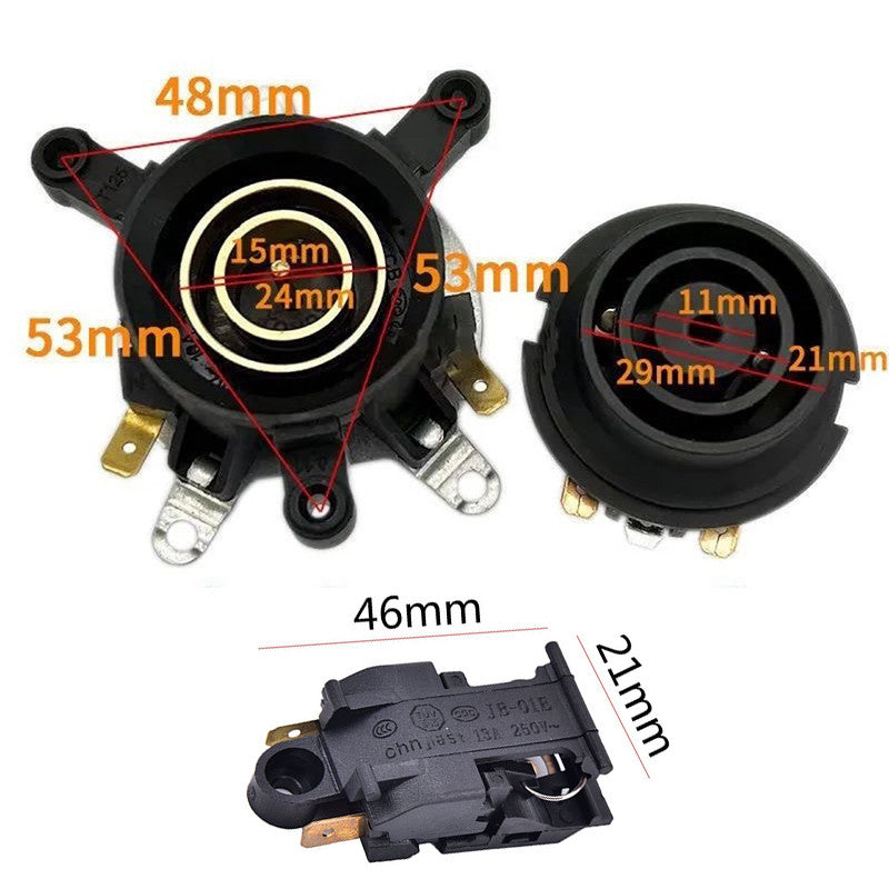 1 Set Thermostat Temperature Control Kettle Top Base Set Socket Electric Parts