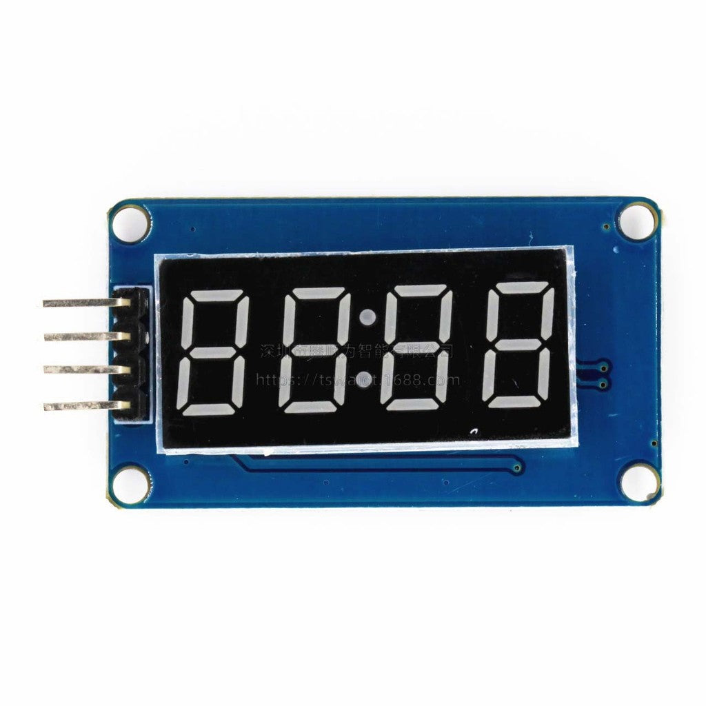 1pcs TM1637 4 Bits/TM1638/MAX7219 8 bit Digital LED Display Module 7 Segment 0.36Inch Clock RED Anode Tube Four Serial Driver
