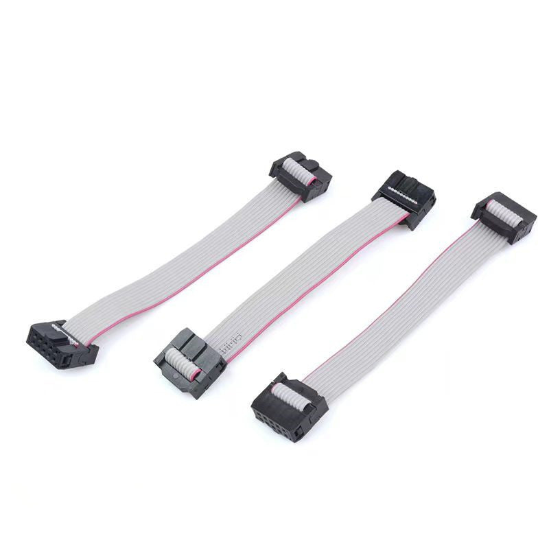 Fulabs 2.54MM Pitch FC-6/10/16/20/24 PIN 20CM JTAG ISP DOWNLOAD CABLE Gray Flat Ribbon Data Cable FOR DC3 IDC BOX HEADER