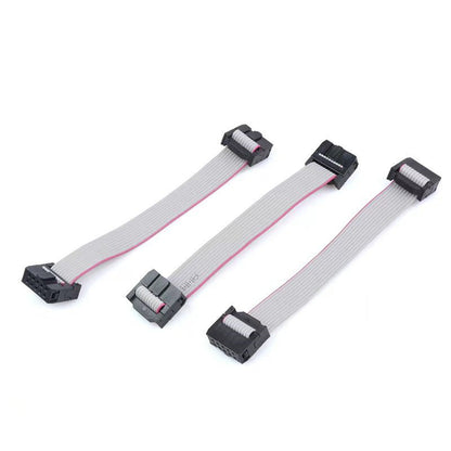 Fulabs 2.54MM Pitch FC-6/10/16/20/24 PIN 20CM JTAG ISP DOWNLOAD CABLE Gray Flat Ribbon Data Cable FOR DC3 IDC BOX HEADER