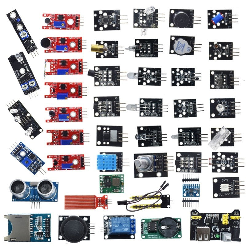 Fulabs 45 in 1 Sensors Modules Starter Kit better than 37in1 sensor kit 37 in 1 Sensor Kit UNO R3 MEGA2560