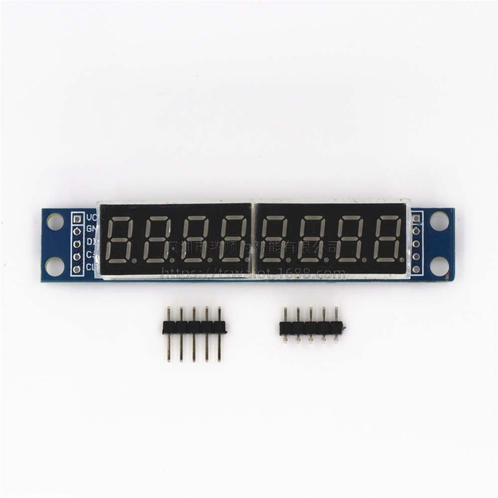 1pcs TM1637 4 Bits/TM1638/MAX7219 8 bit Digital LED Display Module 7 Segment 0.36Inch Clock RED Anode Tube Four Serial Driver