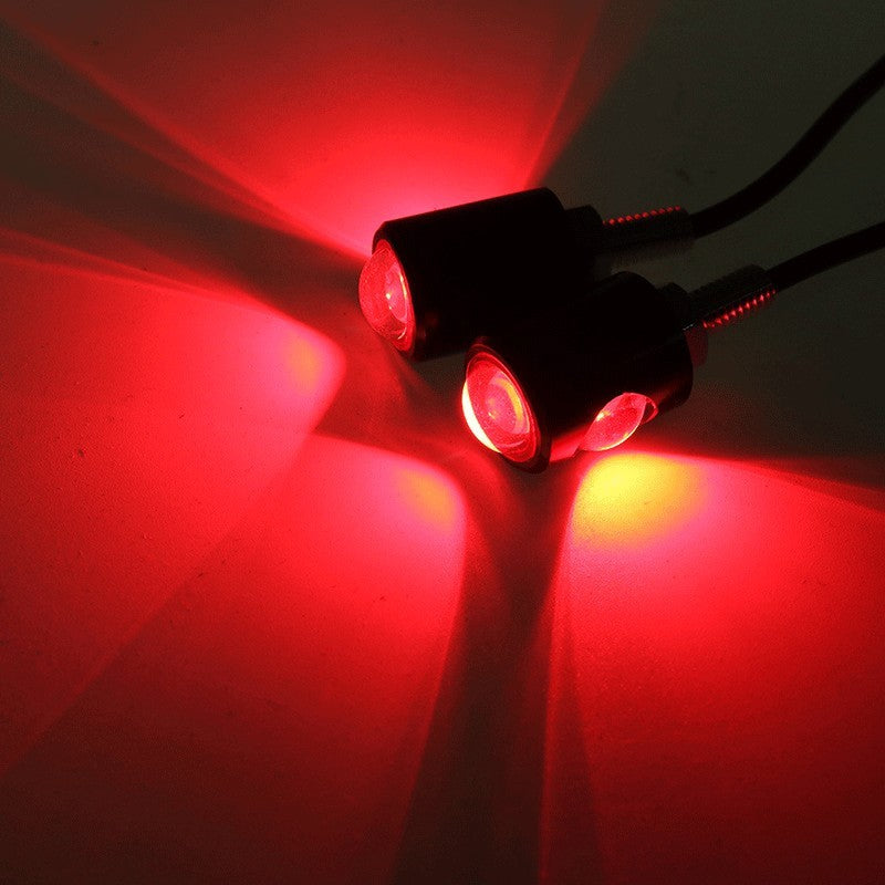 2Pcs LED Number License Plate Light Motorcycle Signal Lamp Super Bright Car Mini Turn Signal Rear Light Brake Fog Lamp Bulb