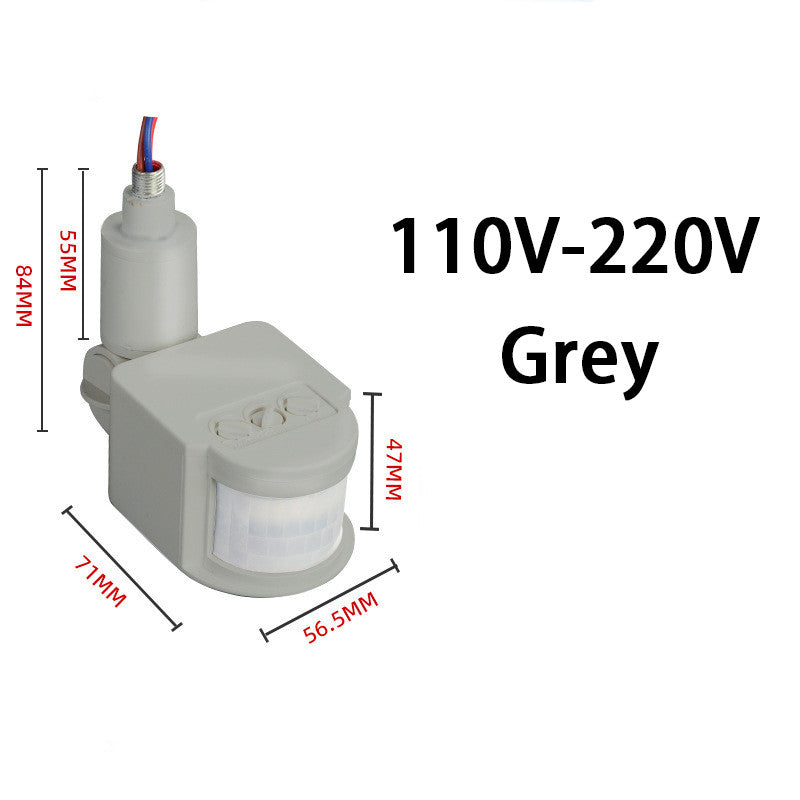 1pcs PIR Motion Sensor 220V 12V Detector Automatic Infrared 180 Degree Rotating