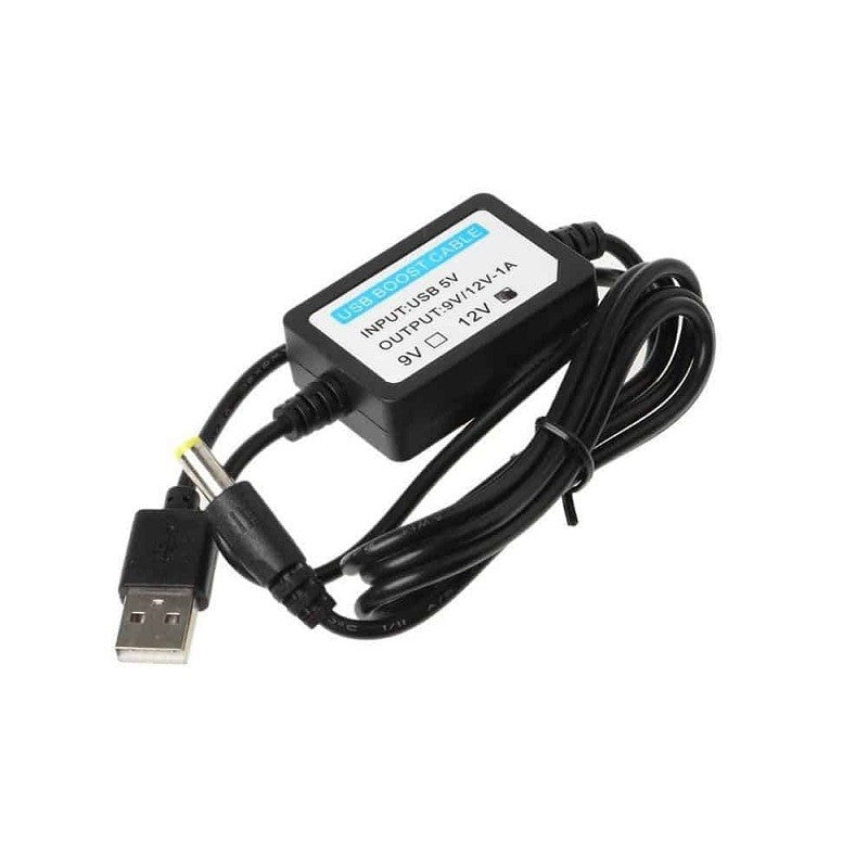 Fulabs USB Power Boost Cable 5V To 9V/12V 1A Step Up Module Booster Power Converter Adapter 2.1x5.5mm