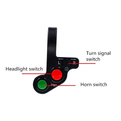 Motorcycle Handlebar Switch Engine Electric Start Horn Light Push Button KG-25