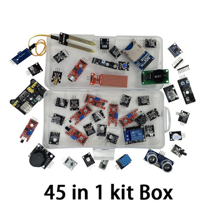 Fulabs 45 in 1 Sensors Modules Starter Kit better than 37in1 sensor kit 37 in 1 Sensor Kit UNO R3 MEGA2560