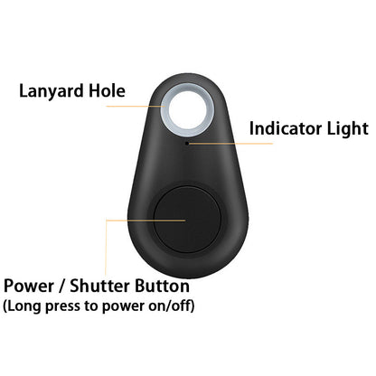 1pcs Universal Waterproof Positioning Device Hangable Position Finder Smart Mini GPS Alarm Tracker Anti Lost Phone Bluetooth Locator For Pets Kids Car Luggage Keys Wallet