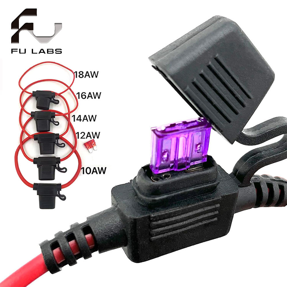 18/16/14/12/10AWG Waterproof 32V Medium Auto Fuse Holder 1A-50A