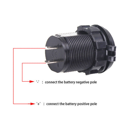 5V 3.1 A 12V dual USB Car Charger With panel waterproof power adapter socket outlet motorcycle boat vehicles