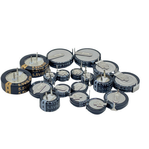 Fulabs 1PCS V type 5.5V Super capacitor 0.1F 0.22F 0.33F 0.47F 1F 1.5F 4.0F Button Farad capacitor