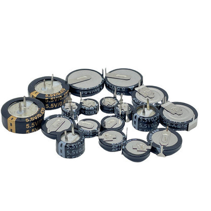 Fulabs 1PCS V type 5.5V Super capacitor 0.1F 0.22F 0.33F 0.47F 1F 1.5F 4.0F Button Farad capacitor