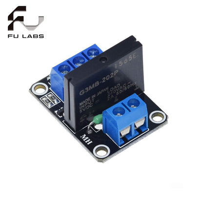 Fulabs 1 Channel 5V DC Solid State Relay Module Board Low Level Solid State Relay Module 250V 2A