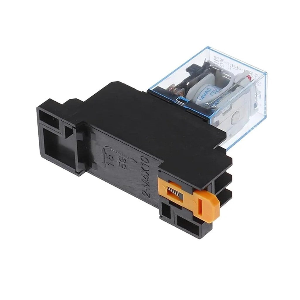 AC220V 12VDC 24VDC  5A 8PIN Coil Power MY2N-J Relay HH52P With Socket Base EN
