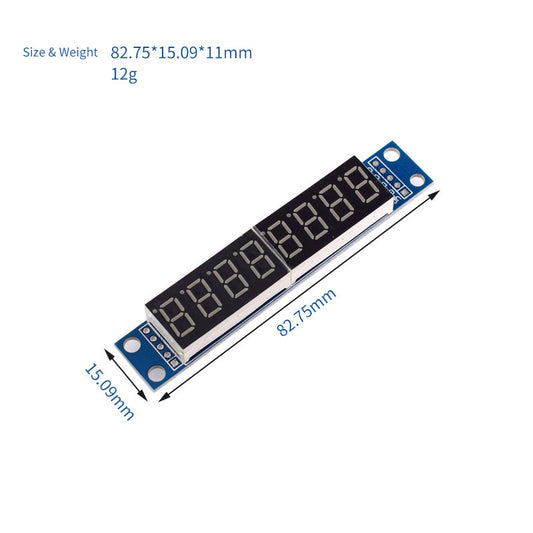 1pcs TM1637 4 Bits/TM1638/MAX7219 8 bit Digital LED Display Module 7 Segment 0.36Inch Clock RED Anode Tube Four Serial Driver