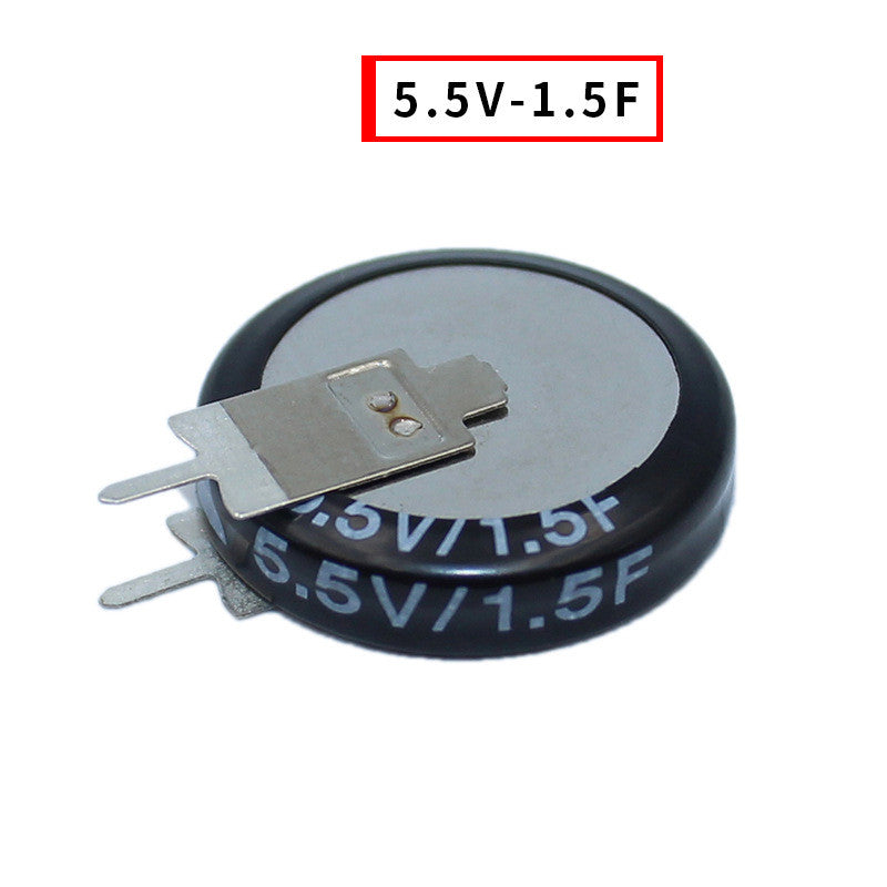 Fulabs 1PCS V type 5.5V Super capacitor 0.1F 0.22F 0.33F 0.47F 1F 1.5F 4.0F Button Farad capacitor