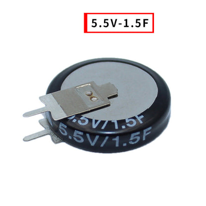 Fulabs 1PCS V type 5.5V Super capacitor 0.1F 0.22F 0.33F 0.47F 1F 1.5F 4.0F Button Farad capacitor