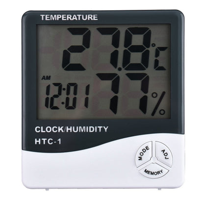 Fulabs HTC-1 Digital LCD thermometer and Hygrometer Humidity Meter  Electronic Alarm Clock