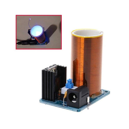 Fulabs BD243 Mini Tesla Coil Kit Magic Props DIY Parts Empty Lights Technology Diy Electronics BD243C DIY