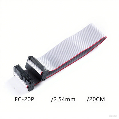 Fulabs 2.54MM Pitch FC-6/10/16/20/24 PIN 20CM JTAG ISP DOWNLOAD CABLE Gray Flat Ribbon Data Cable FOR DC3 IDC BOX HEADER