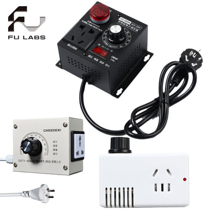 3000W 4000W AC 220V Motor Speed Controller Speed Control Switch Variable Voltage Regula Control LED Dimmer