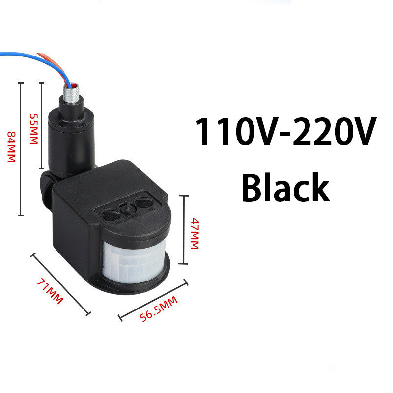 1pcs PIR Motion Sensor 220V 12V Detector Automatic Infrared 180 Degree Rotating