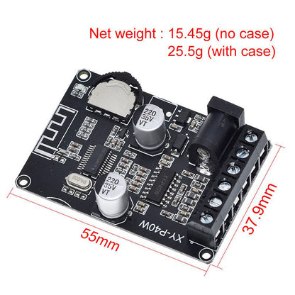 XY-P15W Stereo Bluetooth Power Amplifier Board 12V/24V High Power Digital Amplifier Module