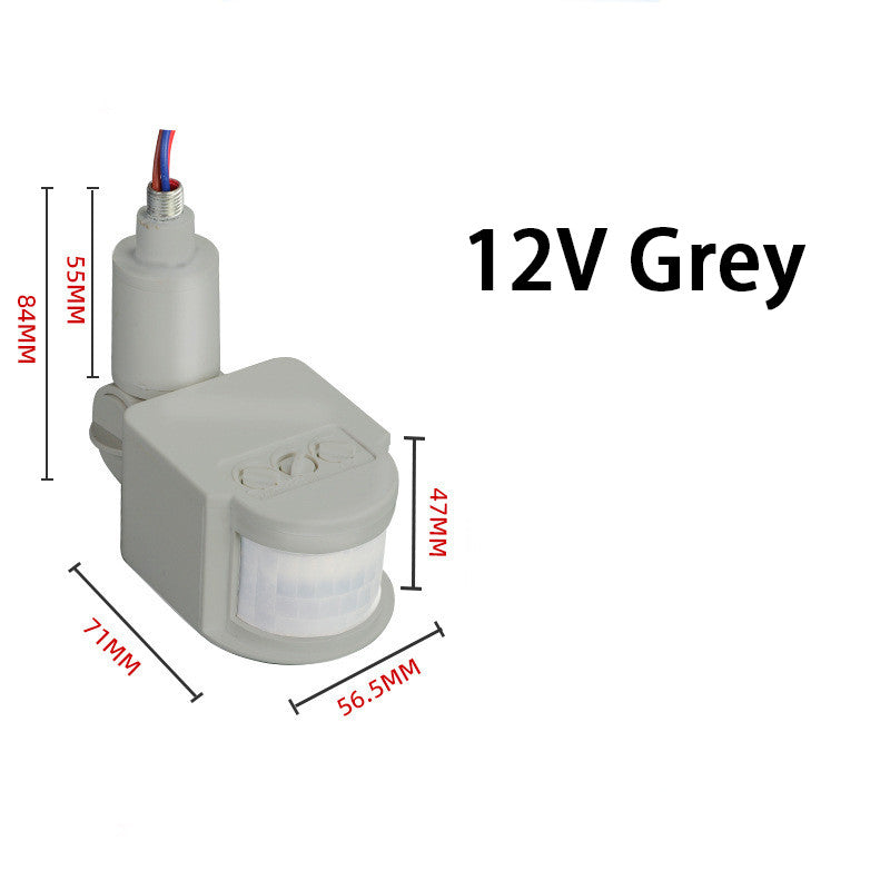 1pcs PIR Motion Sensor 220V 12V Detector Automatic Infrared 180 Degree Rotating