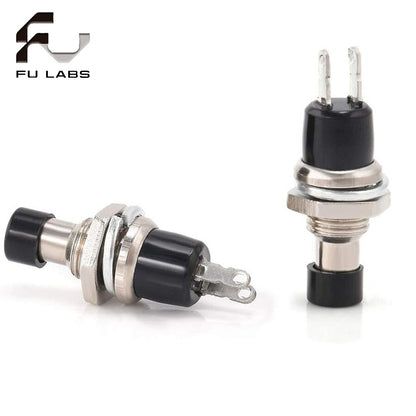 1PCS PBS-110 Black mini circular momentary button switch press to reset, PBS-110,7MM, micro switch, normally open