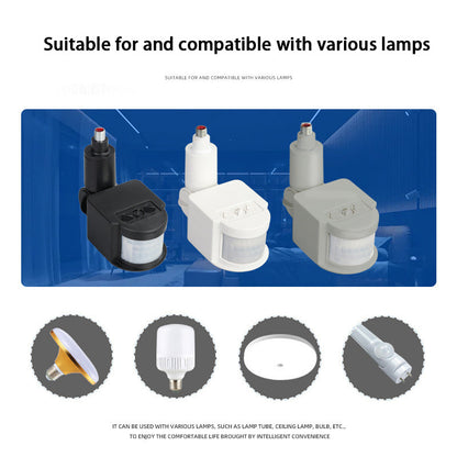 1pcs PIR Motion Sensor 220V 12V Detector Automatic Infrared 180 Degree Rotating