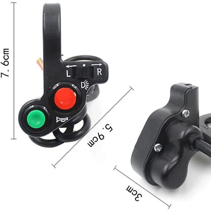 Motorcycle Handlebar Switch Engine Electric Start Horn Light Push Button KG-25