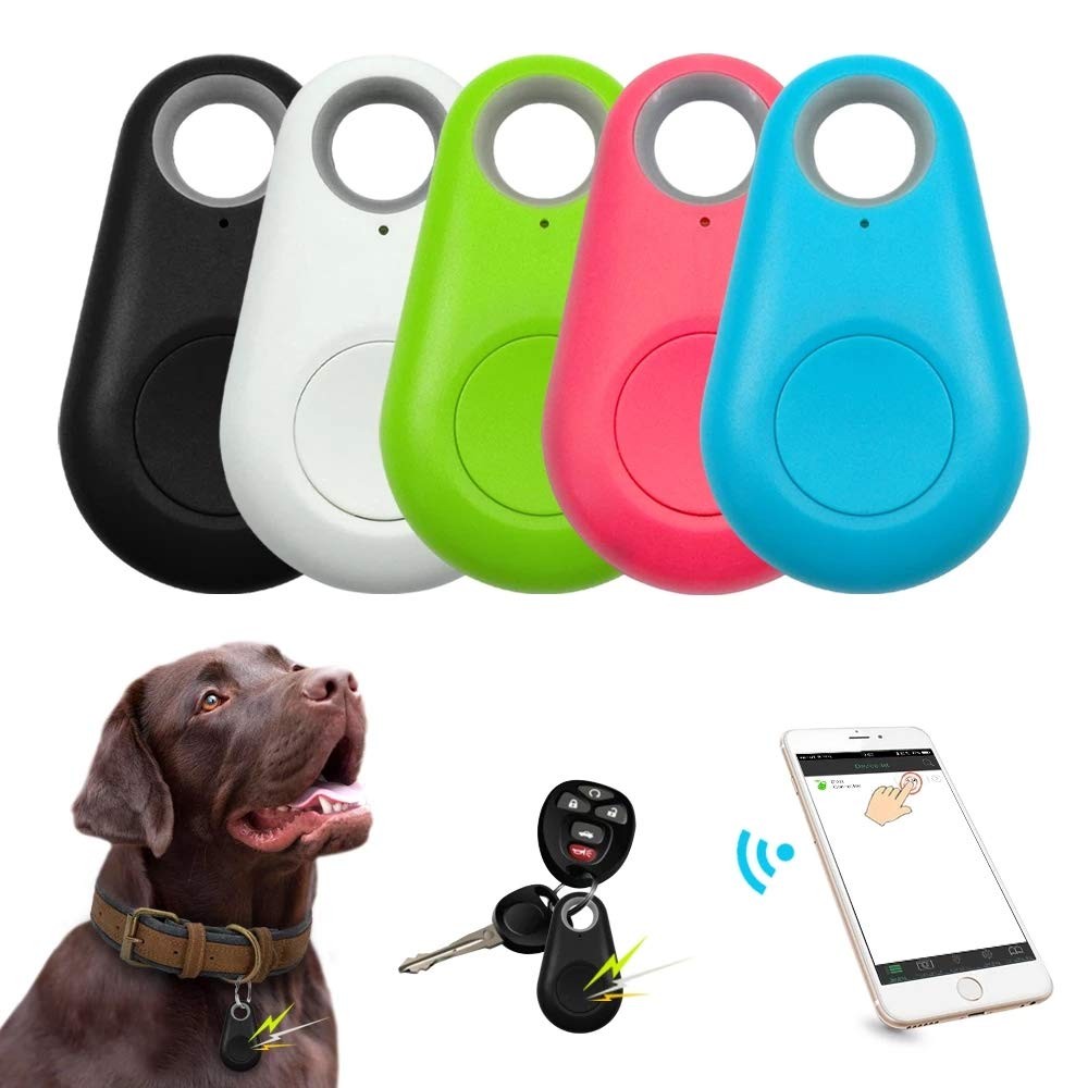 1pcs Universal Waterproof Positioning Device Hangable Position Finder Smart Mini GPS Alarm Tracker Anti Lost Phone Bluetooth Locator For Pets Kids Car Luggage Keys Wallet