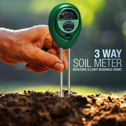 Digital Tester 3 in1 Soil Moisture Sunlight PH Meter Tester For Gardening Tools